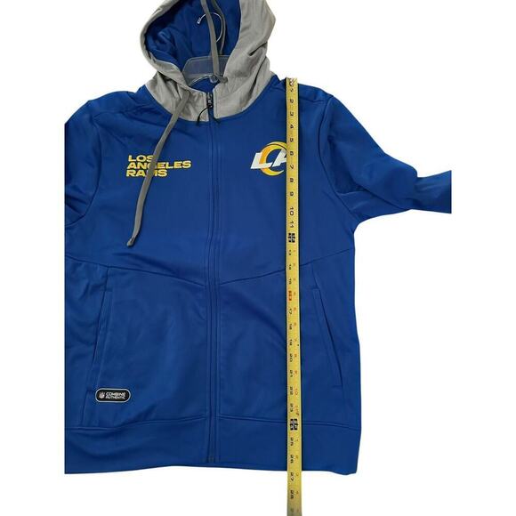 Los Angeles Rams NFL Fanatics Royal Team Block Full-Zip Hoodie Men's Size Medium - Picture 5 of 11